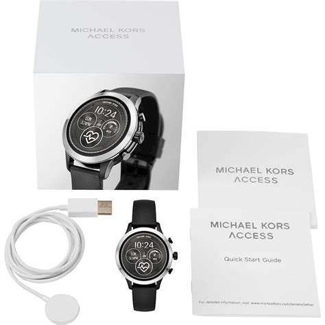 Michael Kors Mkt5049 Runway Stainless Steel And Rubber